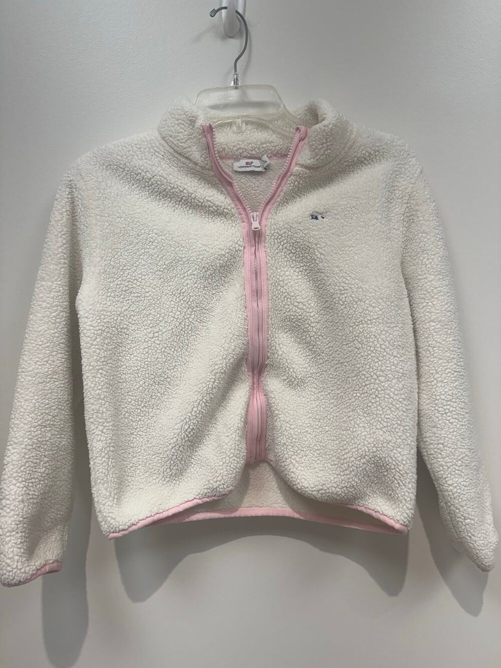 Girl’s Vineyard Vines Teddy Fleece Full Zip Jacket Size L (14)